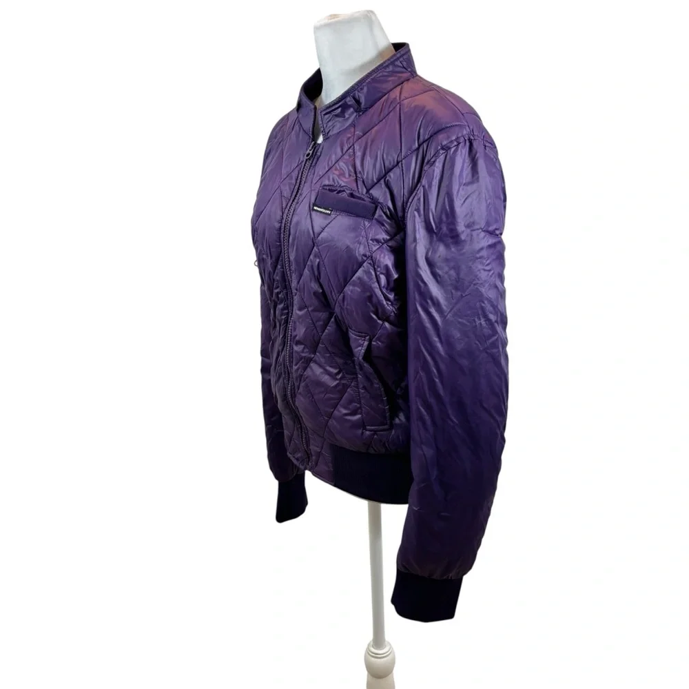 Ladies Members Only Dried Grape Color Ultra Light Mo-Tech Puffer Jacket‎ Large